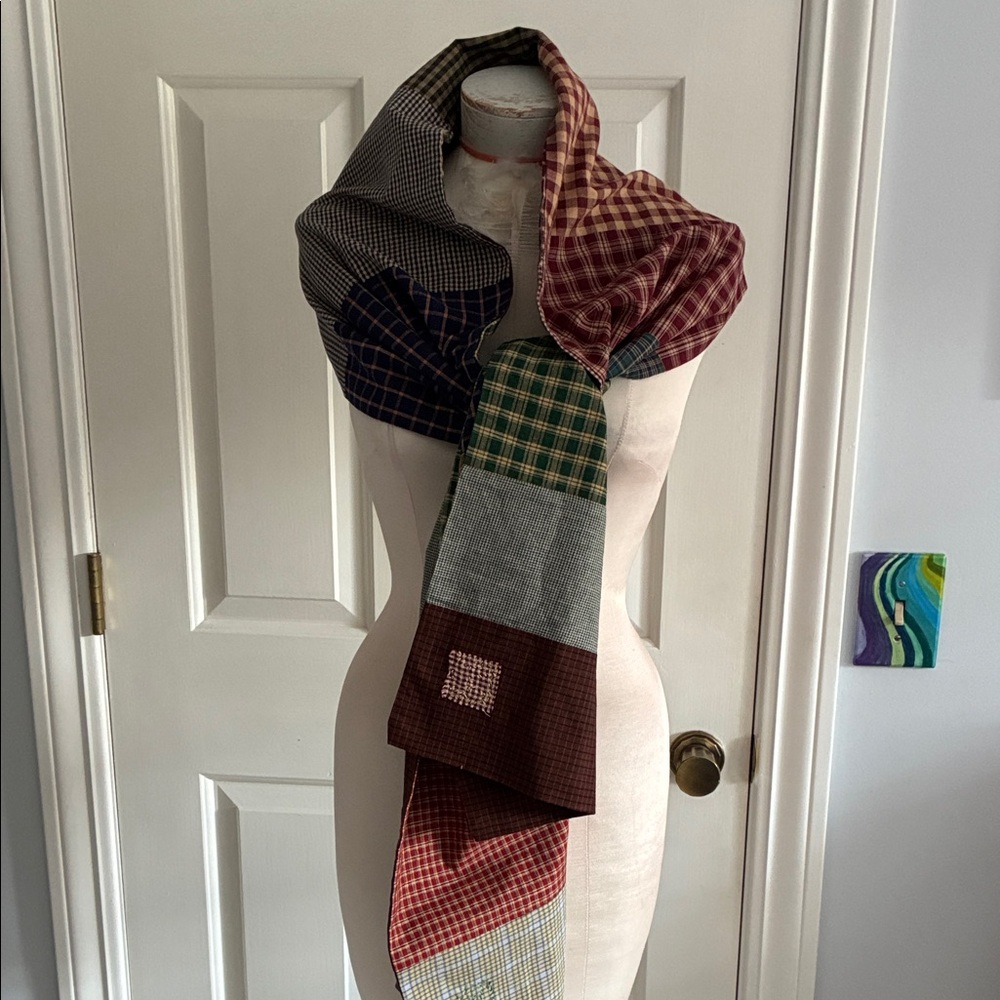 Hand made Multicolor Patchwork Scarf